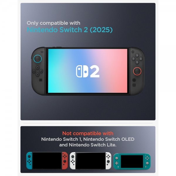 Spigen Nintendo Switch 2 Cover Nano Pop Black Sesame