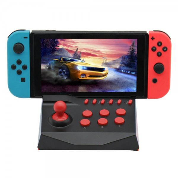 Nintendo Switch/Switch Lite Arcade-joystick sort/rød