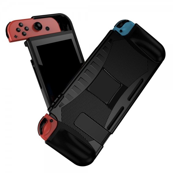 Nintendo Switch-cover kulfibermønster sort