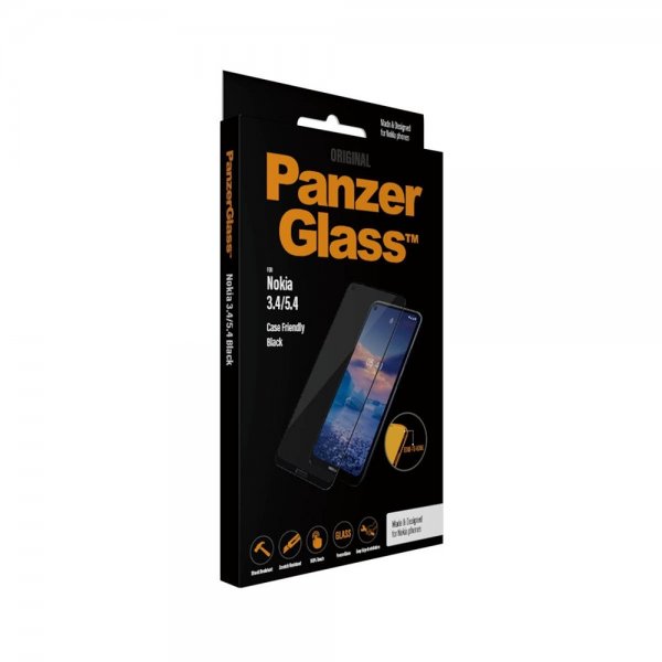 PanzerGlass Nokia 3.4/5.4 Skærmbeskyttelse Edge-to-Edge Case Friendly