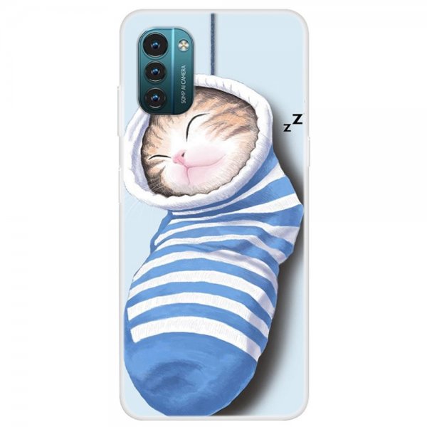 Nokia G11/G21 Cover Motiv Sovende Kat