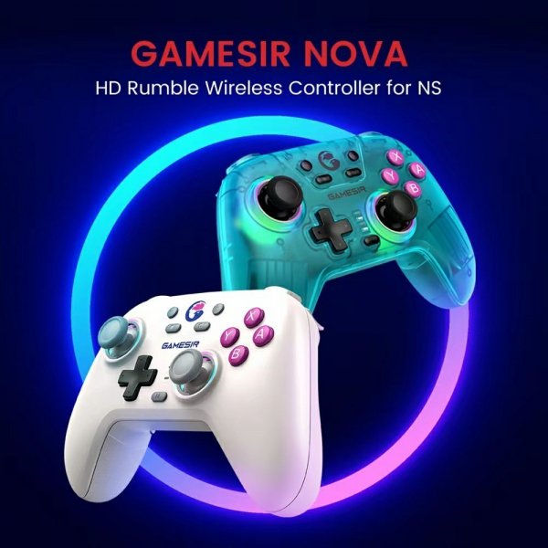 GameSir Nova HD Rumble Gamepad 2.4G Neon Teal