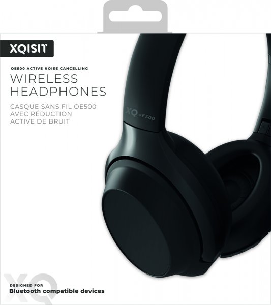 Xqisit On-ear-hovedtelefoner ANC oE500 Sort