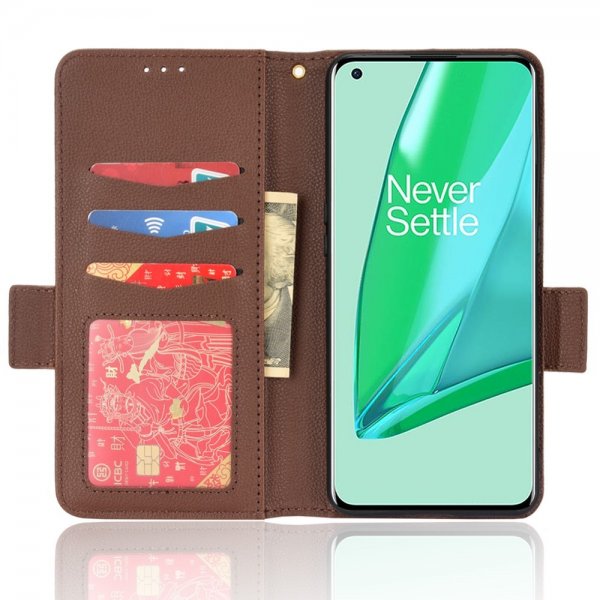 OnePlus 10 Pro Cover Litchi Brun