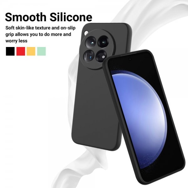 OnePlus 12R Cover med Strap Silikone Sort
