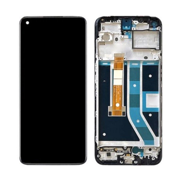 OnePlus Nord N100 Skærm/Display - Sort