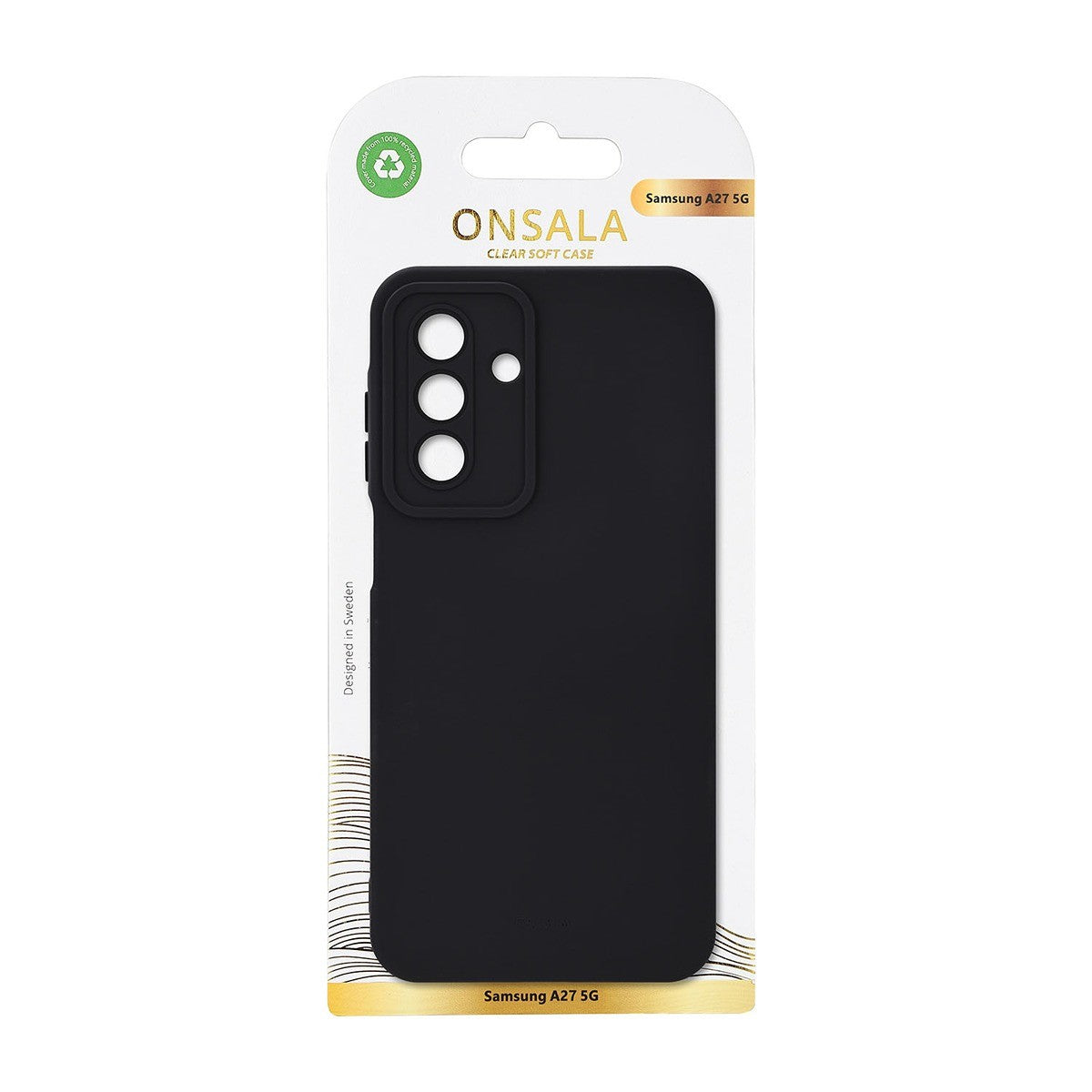 Onsala Samsung Galaxy A27 Cover Silikonkänsla Sort