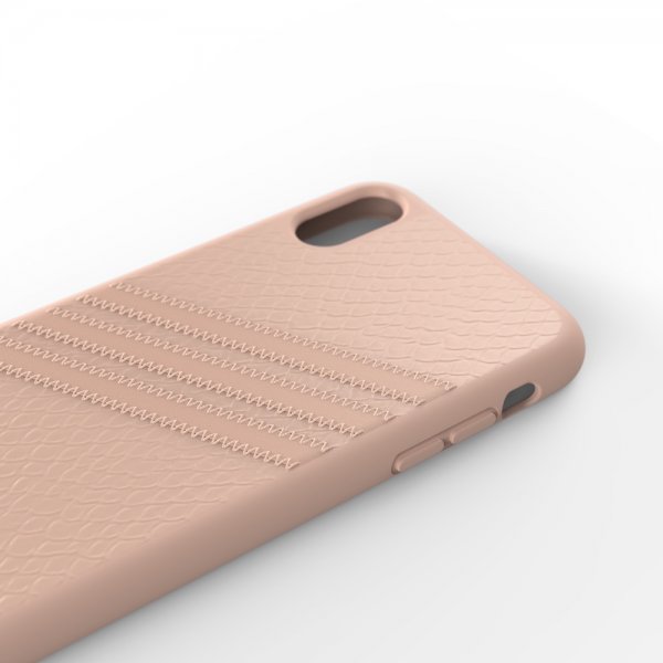 Adidas iPhone Xr Cover OR 3-Stripes Snap Case Snake FW18 Lyserød