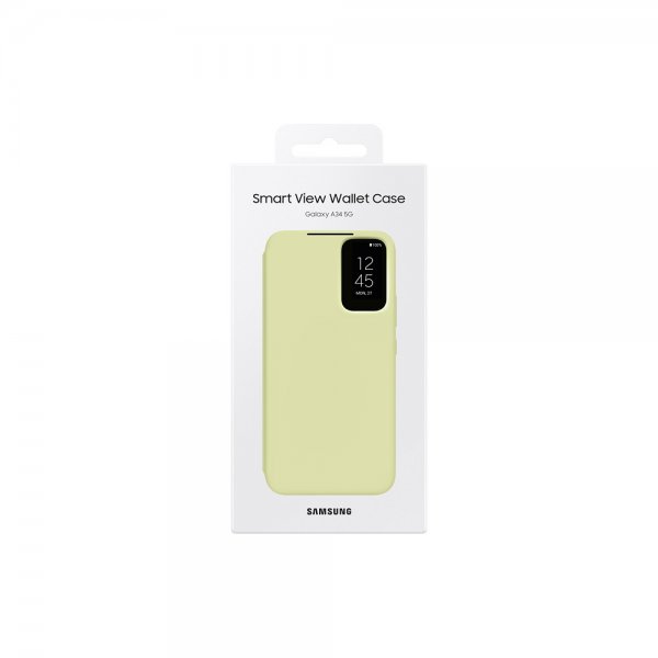 Samsung Original Galaxy A34 5G Cover Smart View Wallet Case Lime
