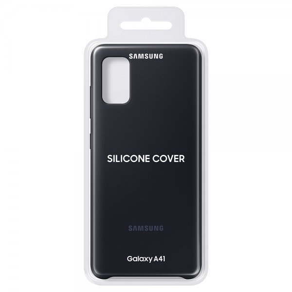 Samsung Original Galaxy A41 Skal Silicone Cover Sort