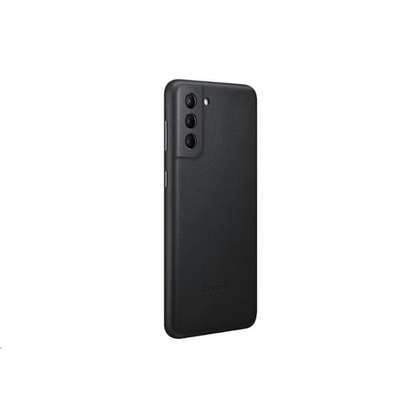 Samsung Original Galaxy S21 Plus Cover i Læder Sort