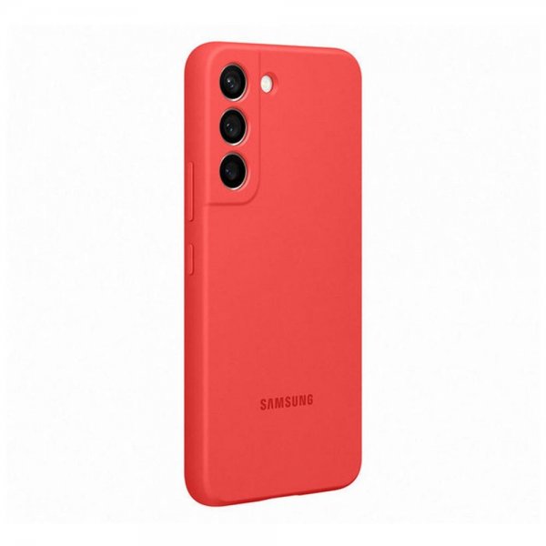 Samsung Original Galaxy S22 Plus Cover Silikone Cover Coral