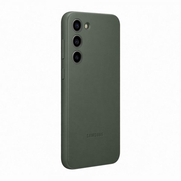 Samsung Original Galaxy S23 Plus Cover Læder Grøn
