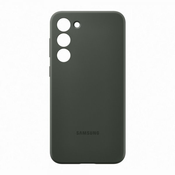 Samsung Original Galaxy S23 Plus Cover Silikonecover Khaki