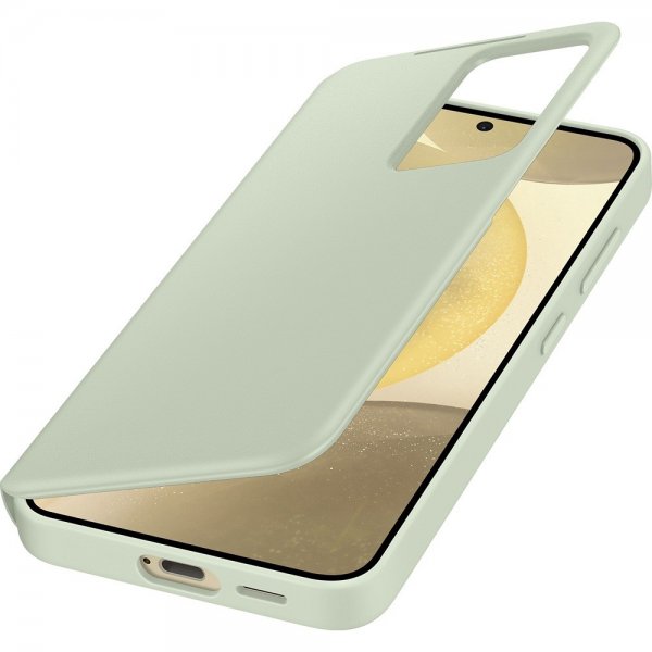 Samsung Original Galaxy S24 Plus Cover Smart View Wallet Case Light Green