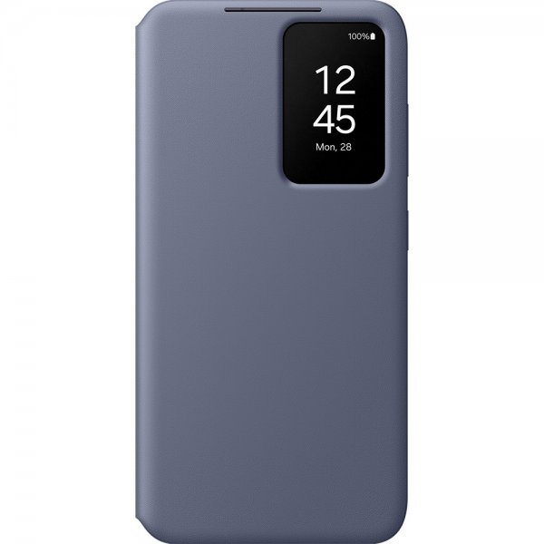 Samsung Original Galaxy S24 Plus Cover Smart View Wallet Case Violet