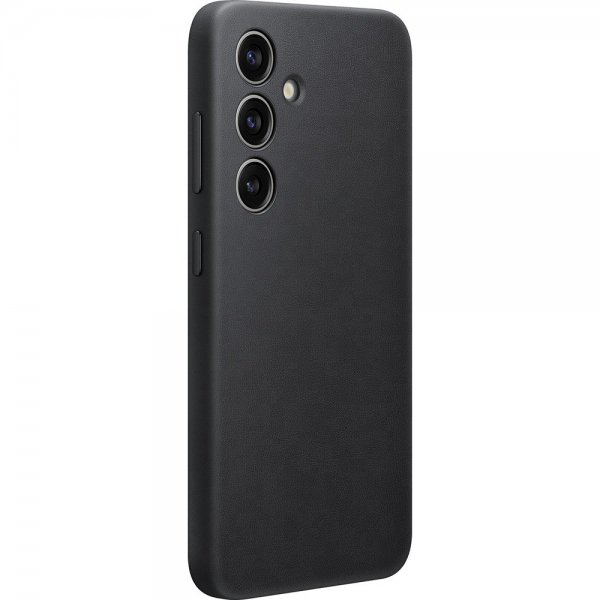Samsung Original Galaxy S24 Plus Cover Vegansk Læder Sort