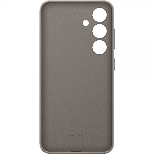 Samsung Original Galaxy S24 Plus Cover Vegan Leather Case Taupe