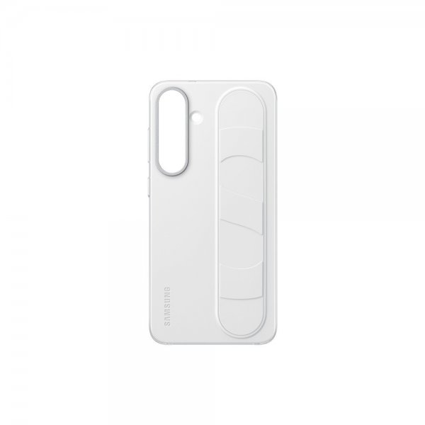 Samsung Original Galaxy S25 Plus Cover Standing Grip Case Hvid
