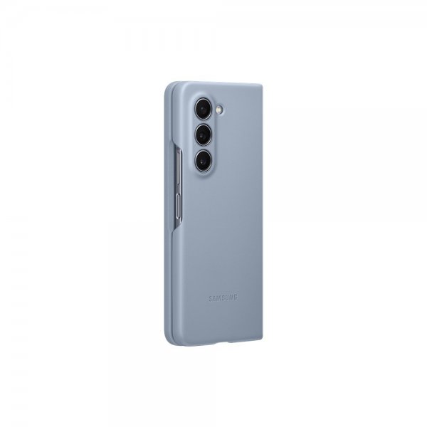 Samsung Original Galaxy Z Fold 5 Cover Eco-Leather Case Blå