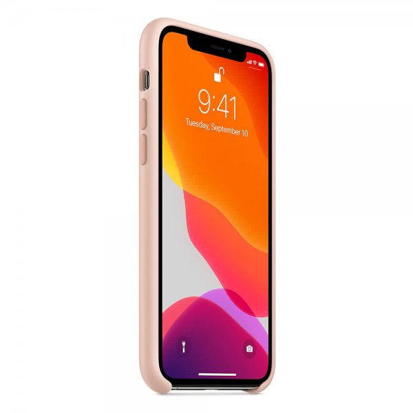 Apple Original iPhone 11 Pro Cover Silicone Case Pink Sand