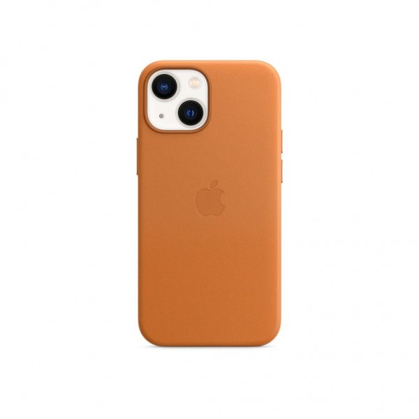 Apple Original iPhone 13 Mini Cover Læderetuier MagSafe Gyldenbrun
