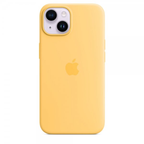 Apple Original iPhone 14 Plus Cover Silicone Case MagSafe Solskin