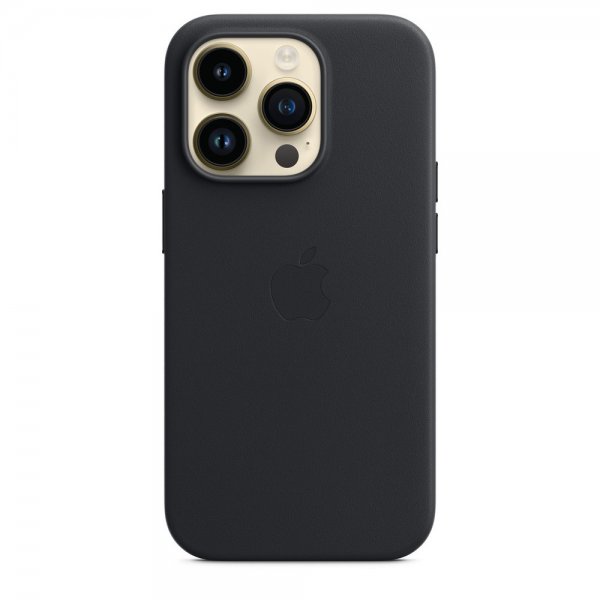 Apple Original iPhone 14 Pro Max Cover Leather Case MagSafe Midnatt