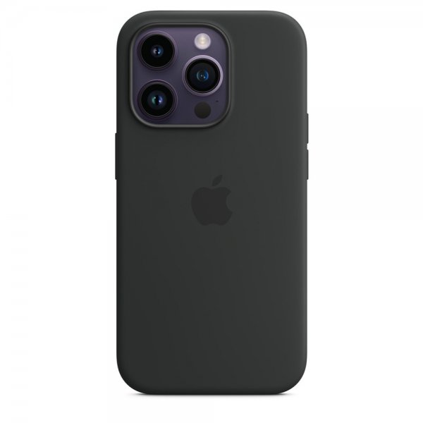 Apple Original iPhone 14 Pro Max Cover Silicone Case MagSafe Midnatt