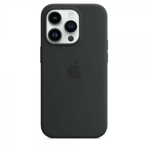 Apple Original iPhone 14 Pro Cover Silicone Case MagSafe Midnatt