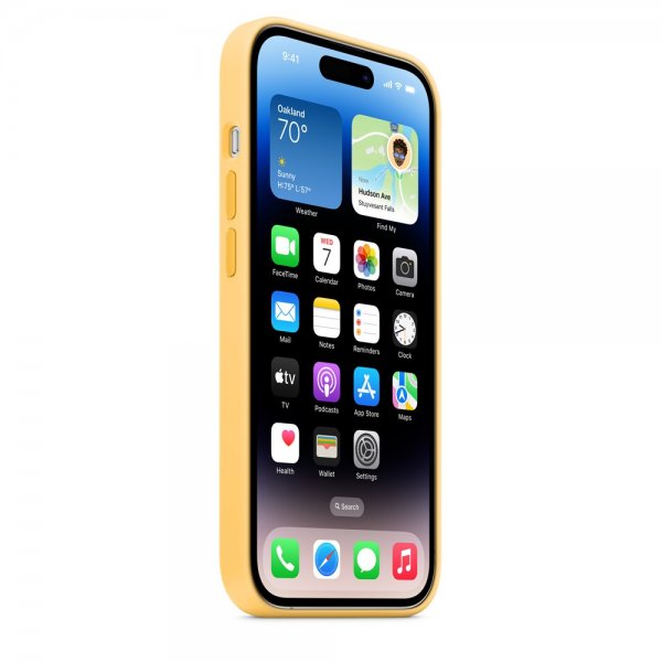 Apple Original iPhone 14 Pro Cover Silikonecover MagSafe Solskin