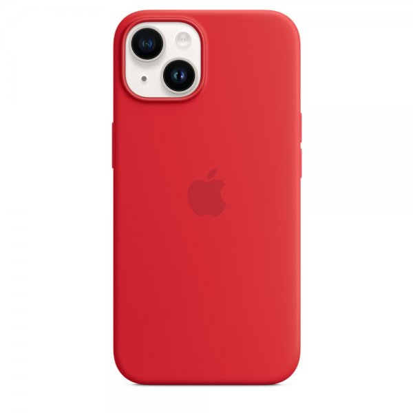 Apple Original iPhone 14 Cover Silicone Case MagSafe (PRODUCT)RED