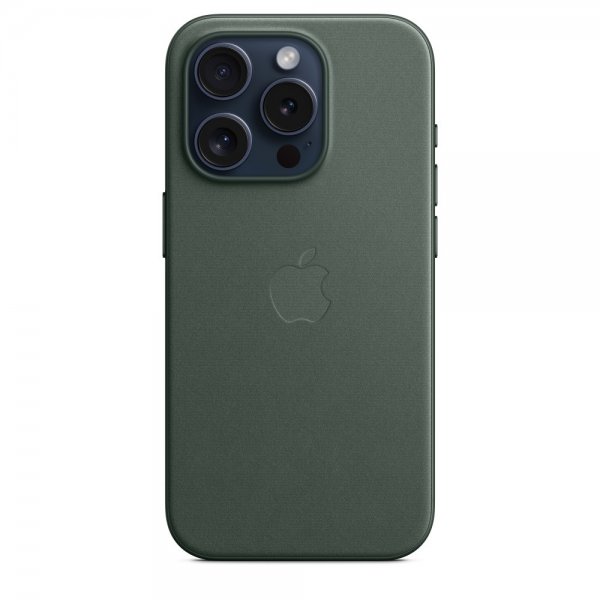 Apple Original iPhone 15 Pro Max Cover FineWoven MagSafe Vintergrøn