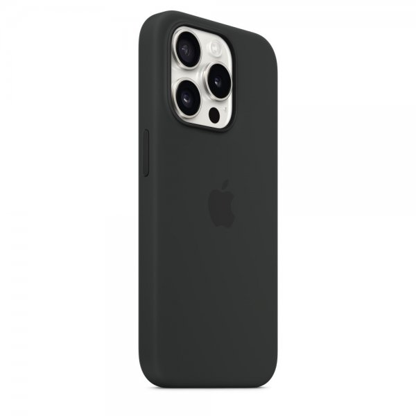 Apple Original iPhone 15 Pro Cover Silikone MagSafe Sort
