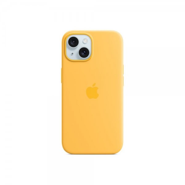 Apple Original iPhone 15 Cover Silikone Cover MagSafe Solskin