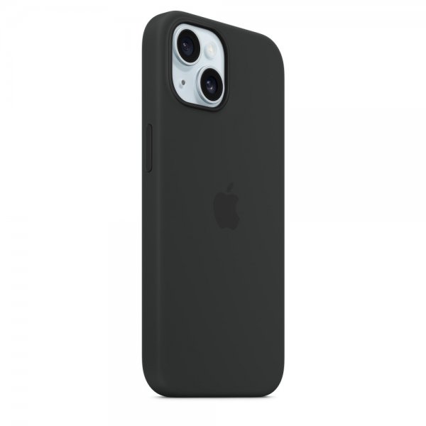 Apple Original iPhone 15 Cover Silikone MagSafe Sort