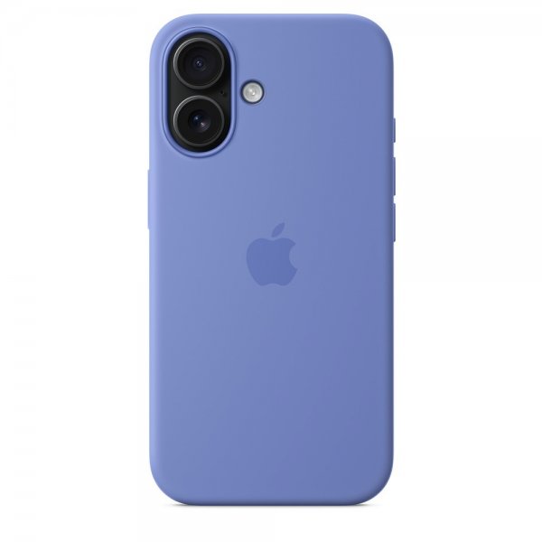 Apple Original iPhone 16 Cover Silikone Cover MagSafe Periwinkle