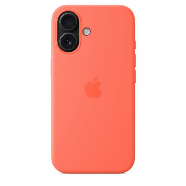 Apple Original iPhone 16 Cover Silikone Cover MagSafe Tangerine