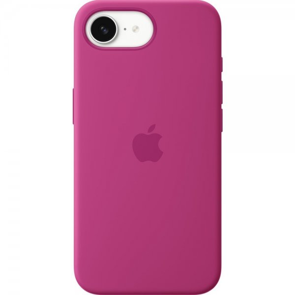 Apple Original iPhone 16e Cover Silicone Case Fuchsia