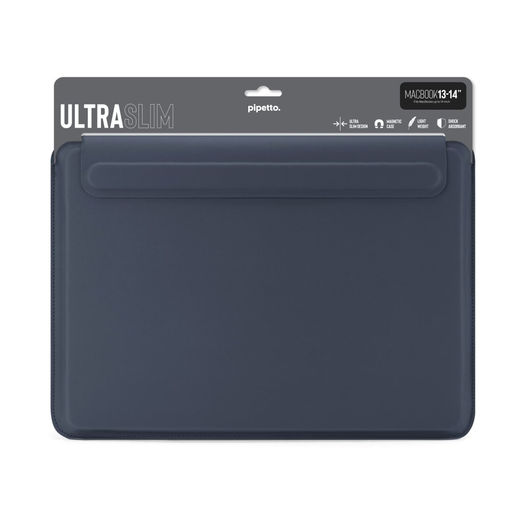 Pipetto Ultra Slim Laptop Sleeve 13/14" Mørkeblå