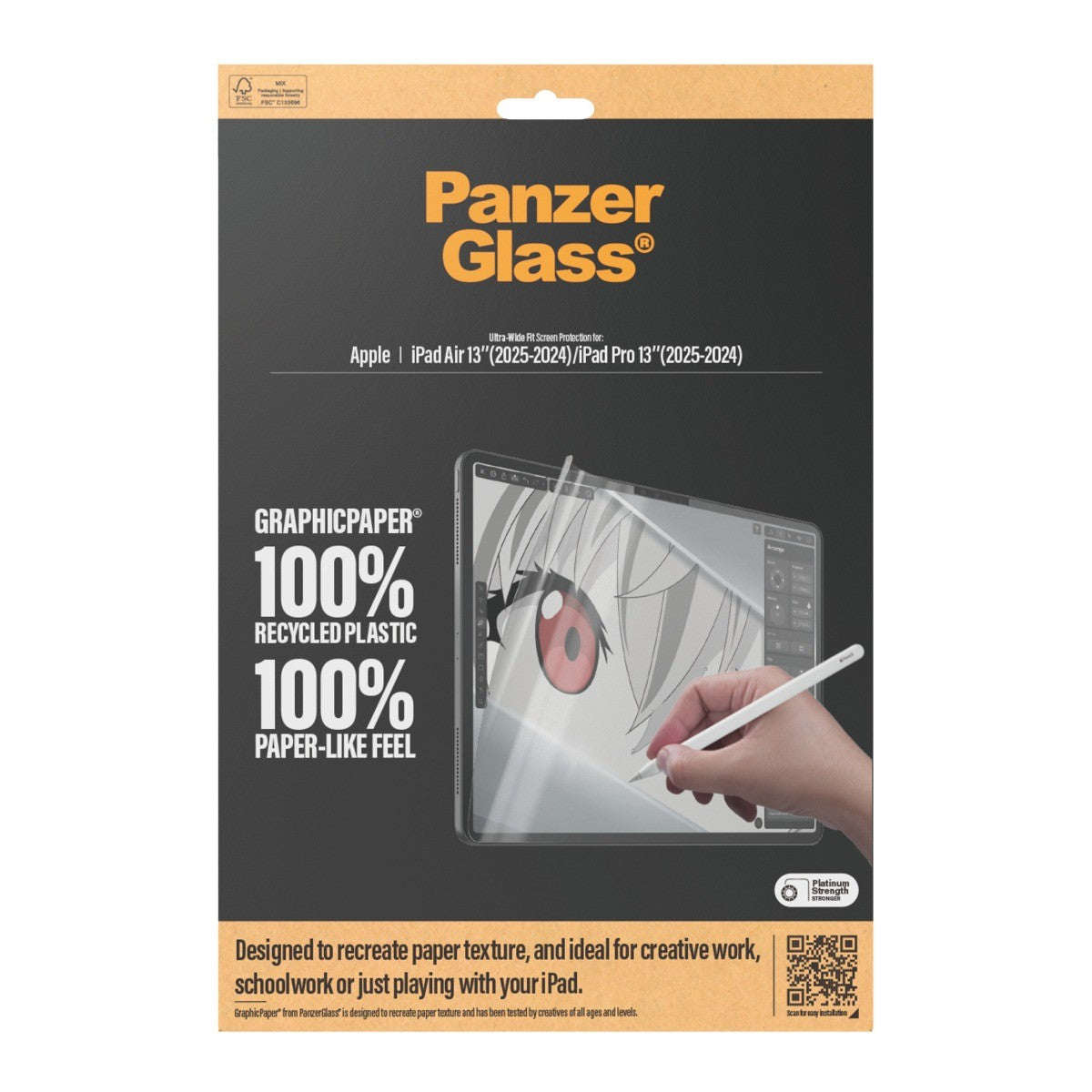 PanzerGlass iPad Air 13/iPad Pro 13 Skærmbeskytter GraphicPaper