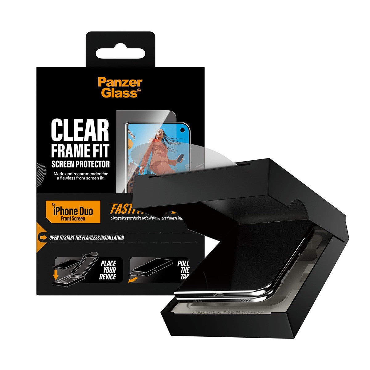 PanzerGlass iPhone Duo Skærmbeskytter Frame Fit Fastfit