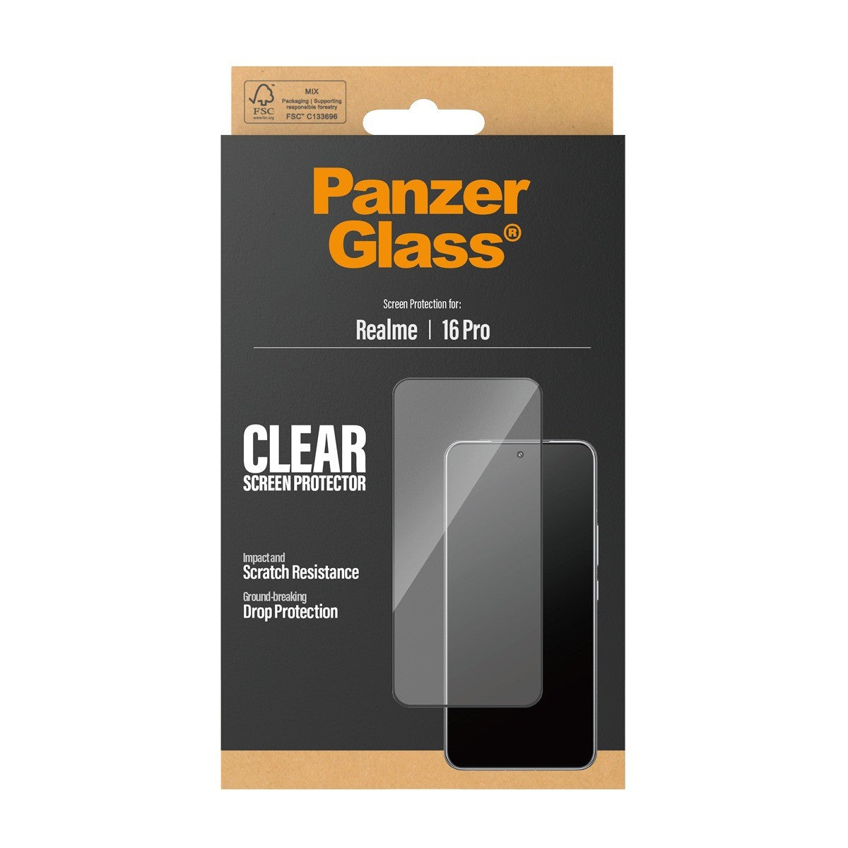 PanzerGlass Realme 16 Pro Skærmbeskytter Ultra-Wide Fit