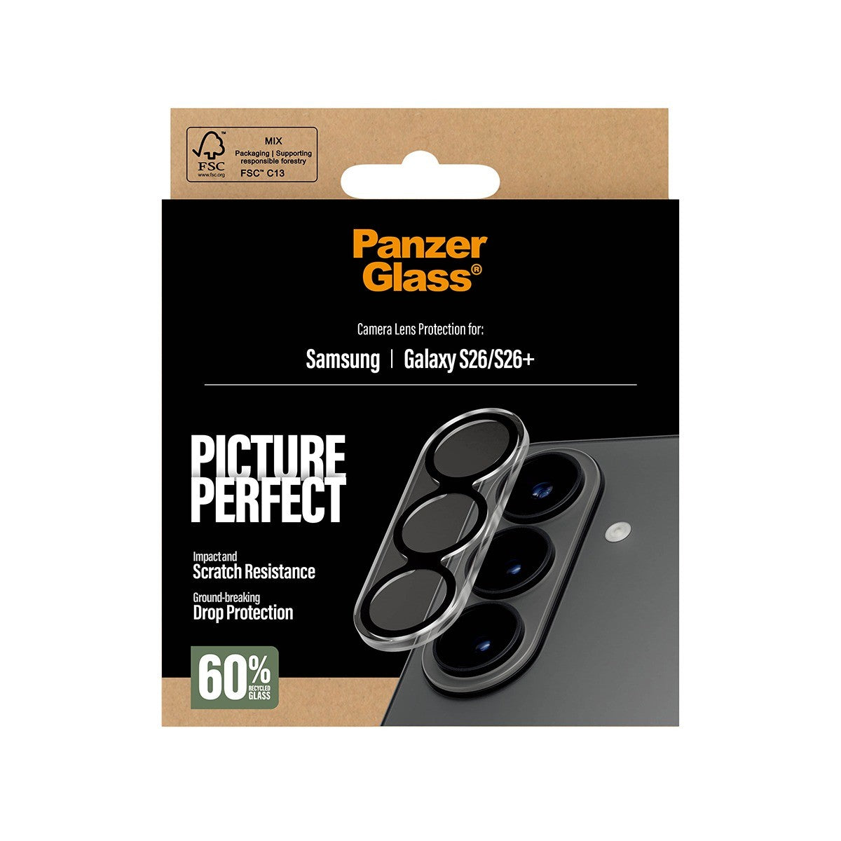 PanzerGlass Samsung Galaxy S26/S26 Plus Kameralinsebeskytter PicturePerfect