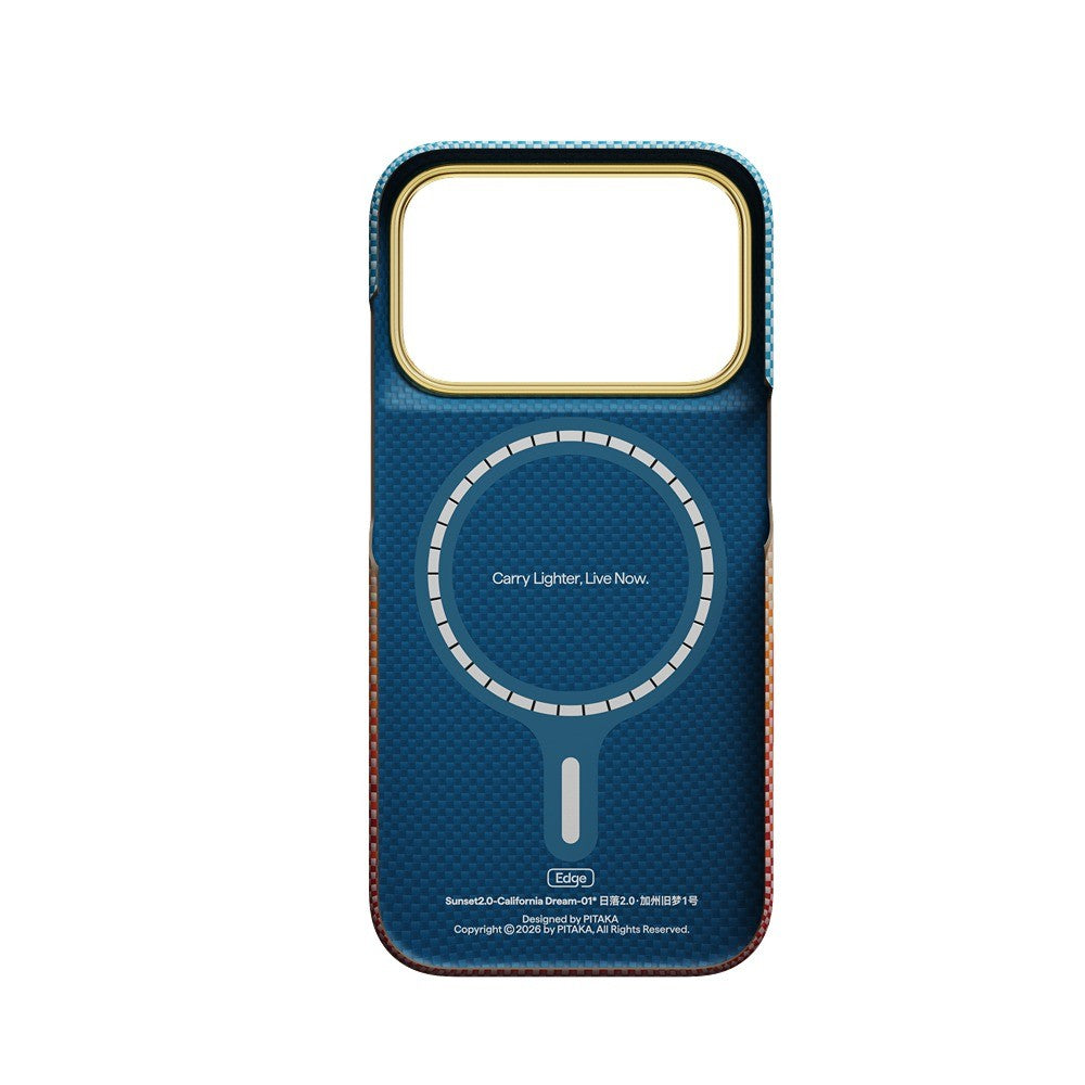 Pitaka iPhone 17 Pro/iPhone 18 Pro Cover Edge MagSafe California Dream-01