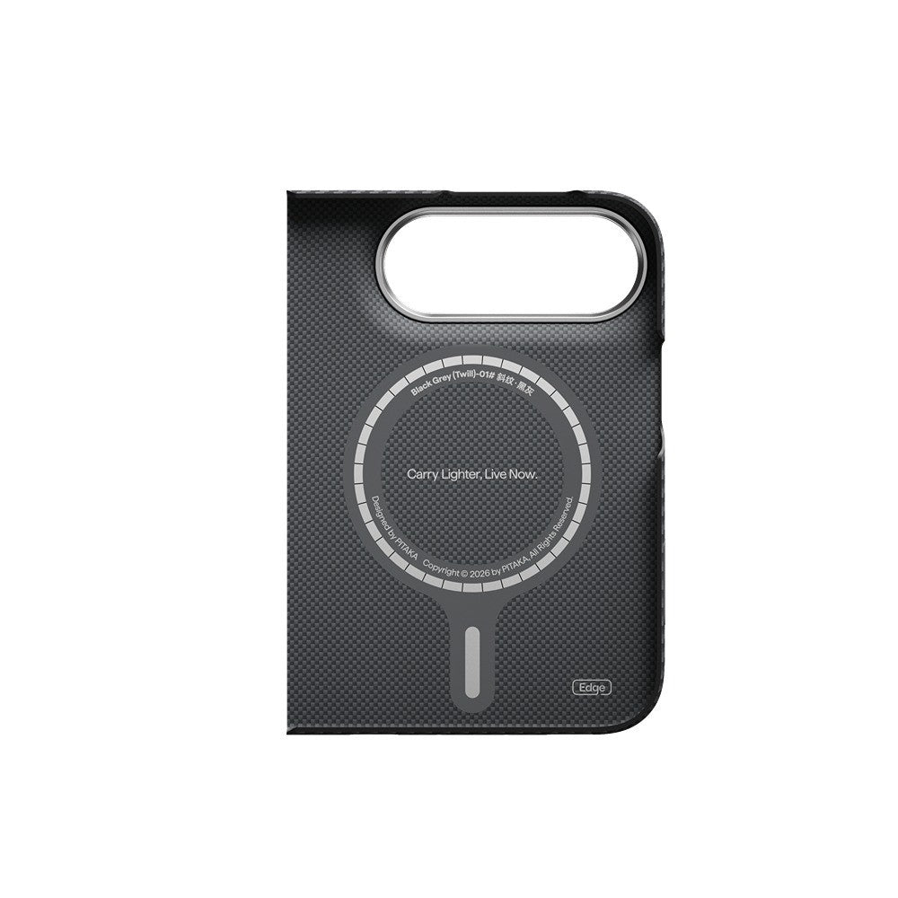 Pitaka iPhone Duo Cover Edge MagSafe Black/Grey Twill