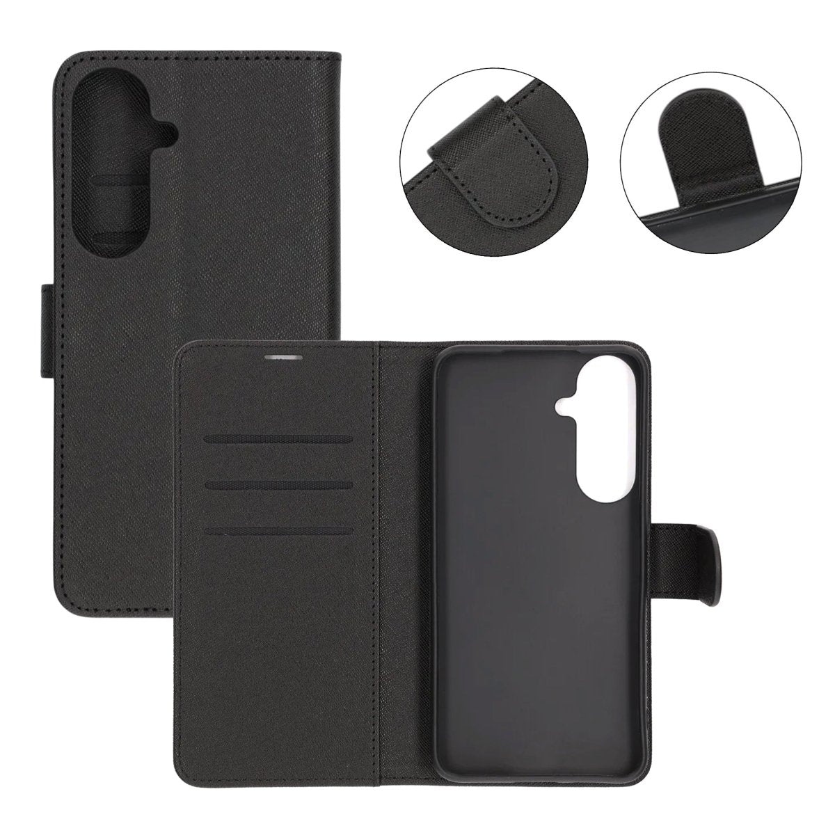 Samsung Galaxy S26 FE Etui med stativ Sort