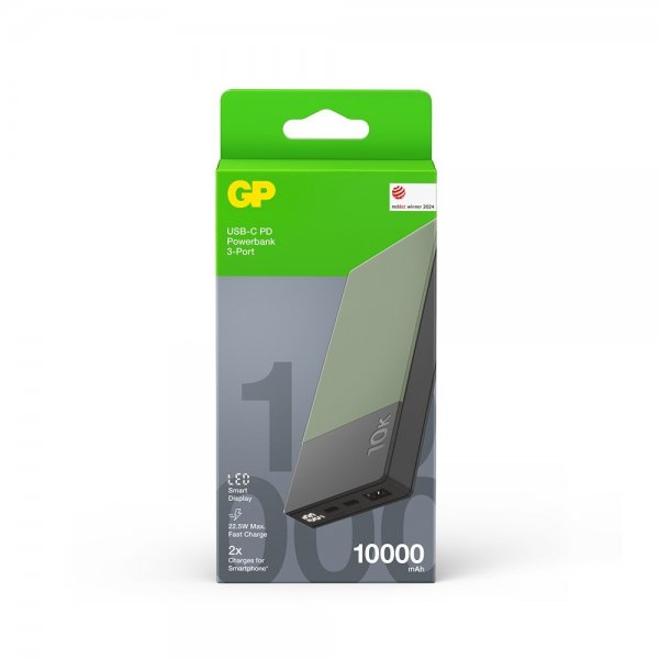 GP Powerbank M2+ 10.000 mAh Grøn