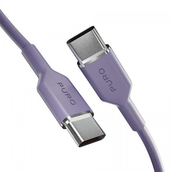 Puro Kabel TPE 25W USB-C til USB-C 1.5m Lavender