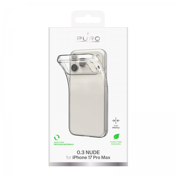 Puro iPhone 17 Pro Max Cover Nude Transparent